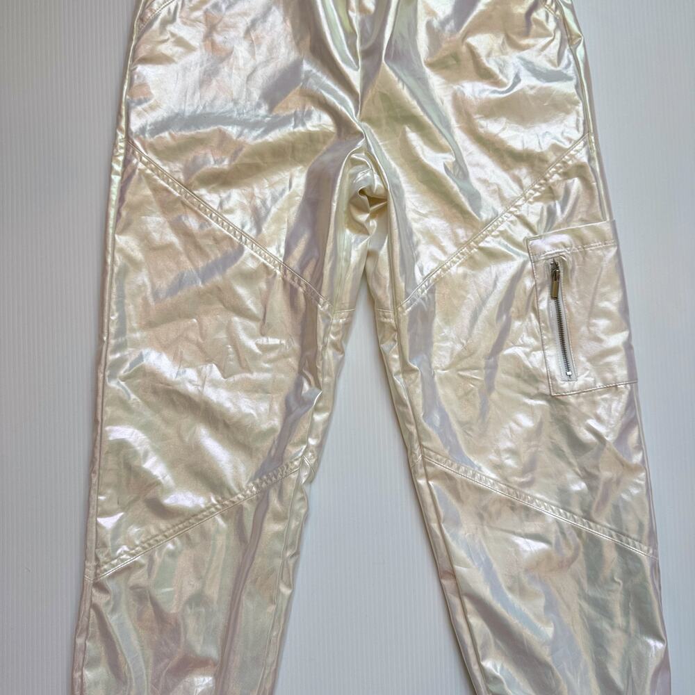 Iridescent Parachute Pants Pearl Rave Festival Y2K Cyber Girl’s XL (Women’s XS) - Picture 5 of 16